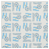 アルゼンチンのサッカーボールと国旗 ファブリック (見本)