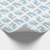 アルゼンチンのサッカーボールと国旗 ラッピングペーパー (角)