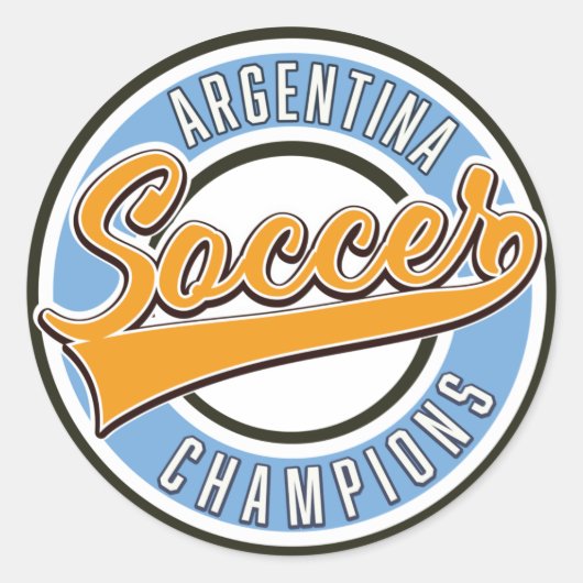 アルゼンチンのサッカー選手権 ラウンドシール (正面)