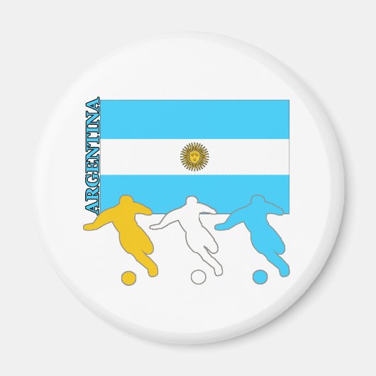 アルゼンチンのサッカー選手 マグネット (正面)