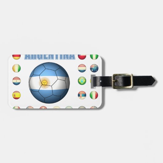 アルゼンチンのサッカー0335 ラゲッジタグ (正面横)