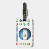 アルゼンチンのサッカー0335 ラゲッジタグ (正面縦)