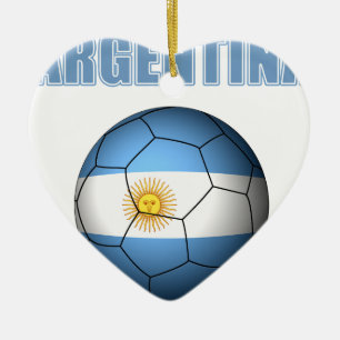 アルゼンチンのサッカー0528 セラミックオーナメント