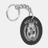 アルゼンチンのサッカー2016ファンのギア キーホルダー (正面左)
