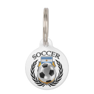 アルゼンチンのサッカー2016ファンのギア ペット ネームタグ