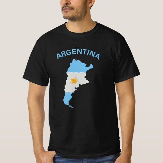 アルゼンチンのシャツ、アルゼンチンのTシャツ、アルゼンチンのギフト Tシャツ (正面)