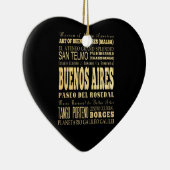 アルゼンチンのタイポグラフィの芸術のブエノスアイレス都市 セラミックオーナメント (右)