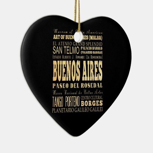 アルゼンチンのタイポグラフィの芸術のブエノスアイレス都市 セラミックオーナメント (右)