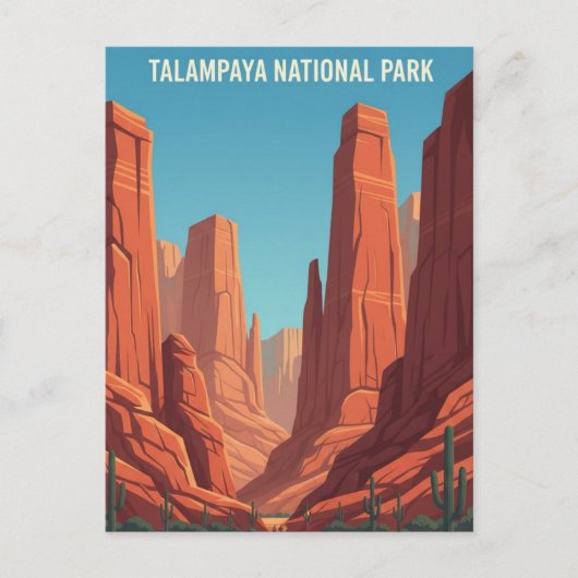 アルゼンチンのタランパヤ国立公園旅行 ポストカード (正面)