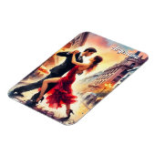 アルゼンチンのタンゴのカップル踊り マグネット (左側)