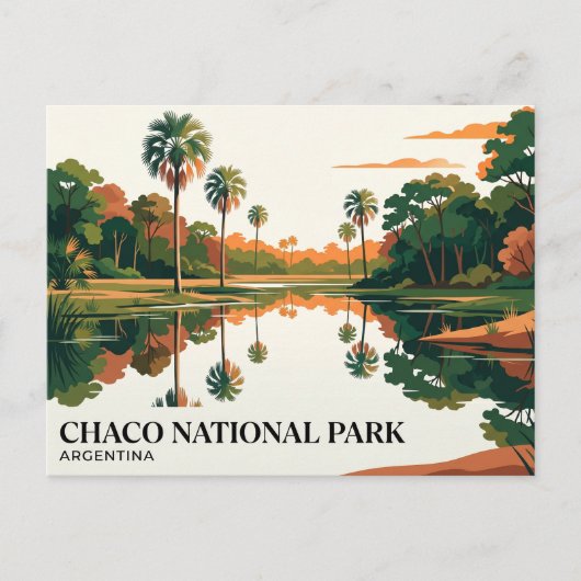 アルゼンチンのチャコ国立公園 ポストカード (正面)