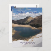アルゼンチンのナウエル・ウアピ国立公園 ポストカード (正面/裏面)