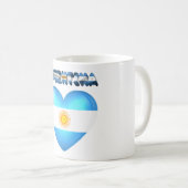 アルゼンチンのハート コーヒーマグカップ (正面右)