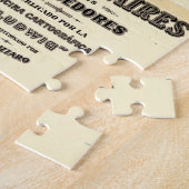 アルゼンチンのブエノスアイレスヴィンテージの地図（1921年） ジグソーパズル (側面)