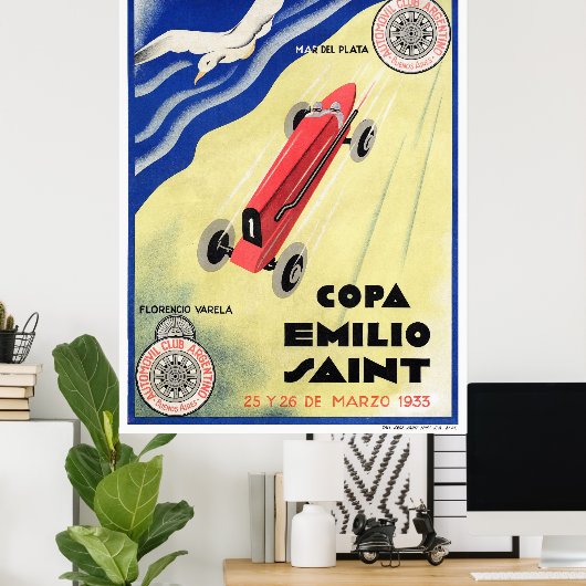 アルゼンチンのヴィンテージ旅行のポスター復元 ポスター (ホームオフィス)
