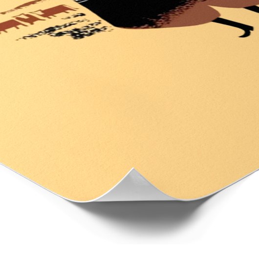 アルゼンチンのヴィンテージ旅行ポスター ポスター (角)