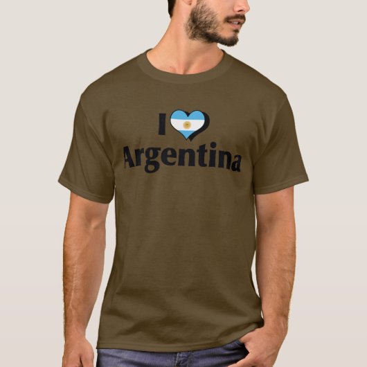 アルゼンチンの国旗が好き Tシャツ (正面)