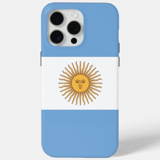 アルゼンチンの国旗のアップルiPhone 15 Pro Maxケース Case-Mate iPhoneケース (裏面)