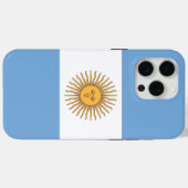 アルゼンチンの国旗のアップルiPhone 15 Pro Maxケース Case-Mate iPhoneケース (裏面 (横))