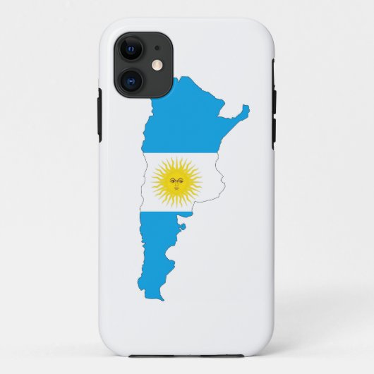 アルゼンチンの国旗の地図の形の記号 Case-Mate iPhoneケース (裏面)