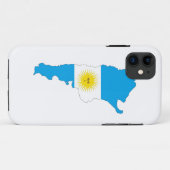 アルゼンチンの国旗の地図の形の記号 Case-Mate iPhoneケース (裏面(横))