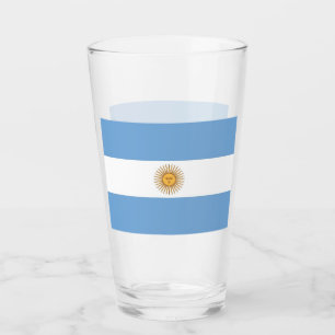 アルゼンチンの国旗を持つ愛国的なガラスカップ タンブラーグラス