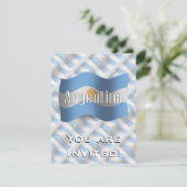 アルゼンチンの国旗を振る 招待状 (スタンド正面)