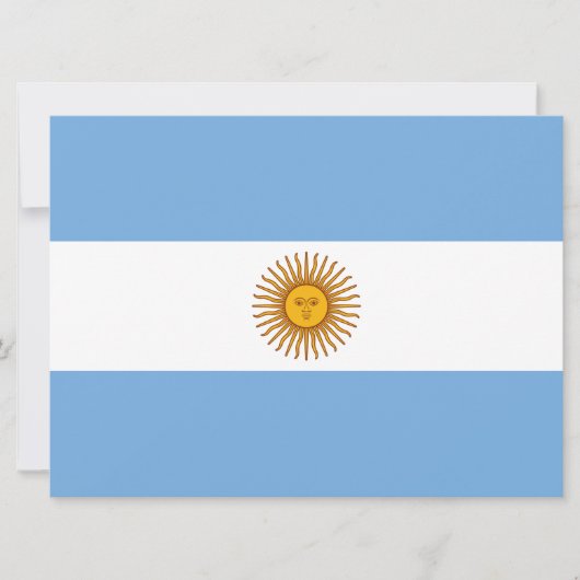 アルゼンチンの国旗 カード (正面)