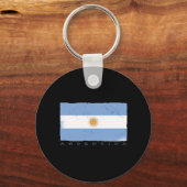 アルゼンチンの国旗 キーホルダー (正面)