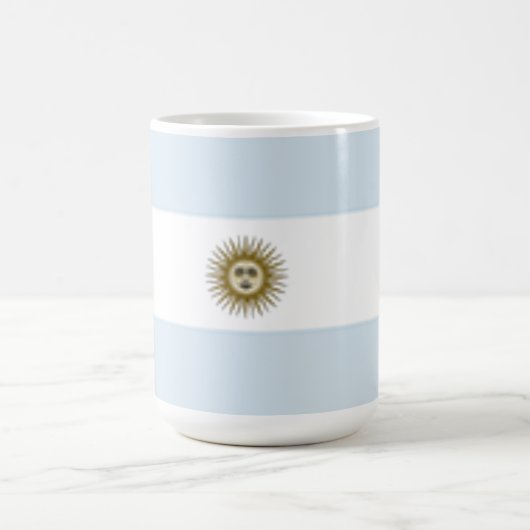 アルゼンチンの国旗 コーヒーマグカップ (中央)
