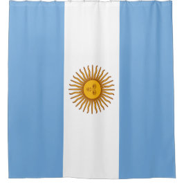 アルゼンチンの国旗 シャワーカーテン
