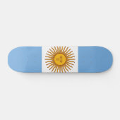 アルゼンチンの国旗 スケートボード (横)