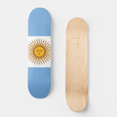 アルゼンチンの国旗 スケートボード (正面)