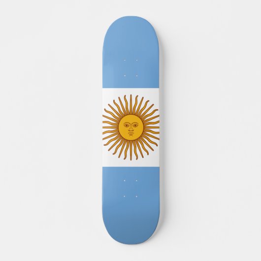 アルゼンチンの国旗 スケートボード (正面)