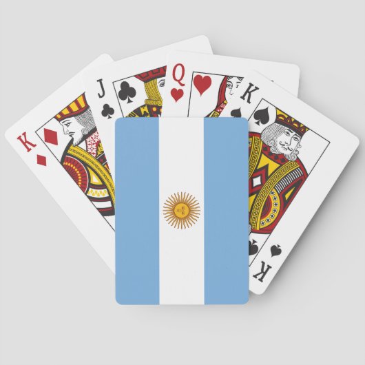 アルゼンチンの国旗 トランプ (裏面)
