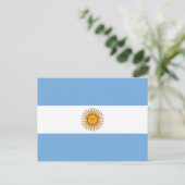 アルゼンチンの国旗 ポストカード (スタンド正面)