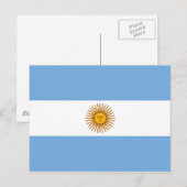 アルゼンチンの国旗 ポストカード (正面/裏面)