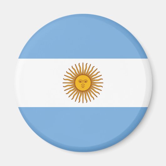 アルゼンチンの国旗 マグネット (正面)