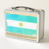 アルゼンチンの国旗 メタルランチボックス (裏面)