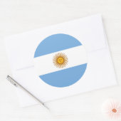 アルゼンチンの国旗 ラウンドシール (封筒)
