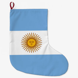 アルゼンチンの国旗 ラージクリスマスストッキング
