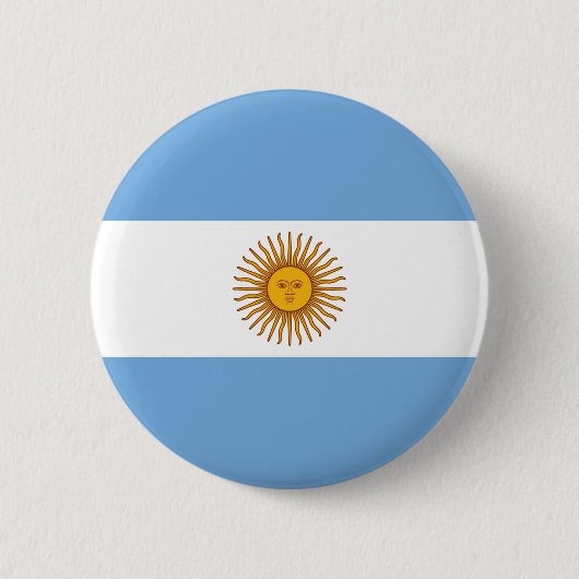アルゼンチンの国旗 缶バッジ (正面)