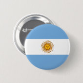 アルゼンチンの国旗 缶バッジ (正面&裏面)