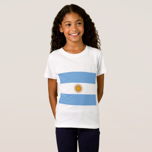 アルゼンチンの国旗 Tシャツ (正面フル)