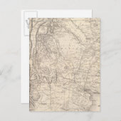 アルゼンチンの地図 ポストカード (正面/裏面)