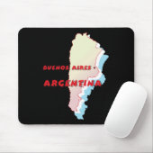 アルゼンチンの地図 マウスパッド (マウス)