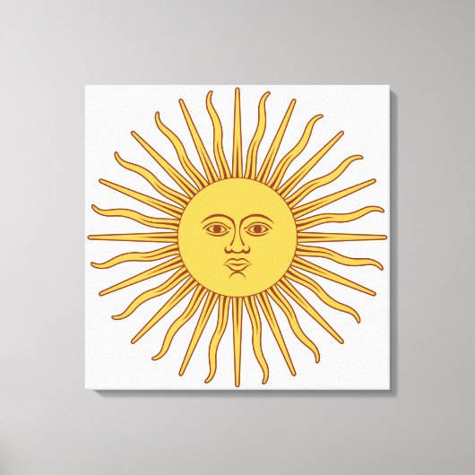 アルゼンチンの太陽 キャンバスプリント (正面)