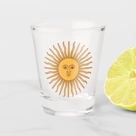 アルゼンチンの太陽 ショットグラス (正面)