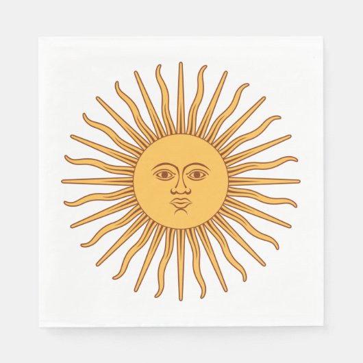 アルゼンチンの太陽 スタンダードランチョンナプキン (正面)