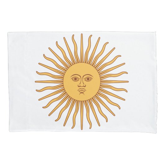 アルゼンチンの太陽 枕カバー (正面)